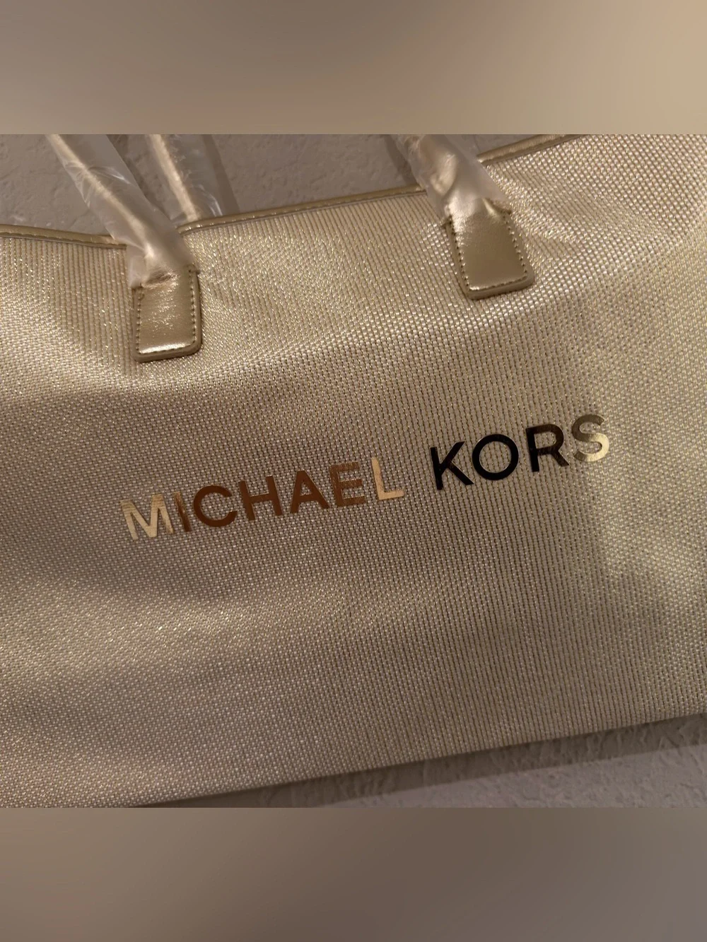 Michael Kors Gold Tote Bag summer , spring so chic ready